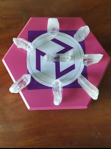 Caja De Reiki 7 Cuarzos Cristal 1 Biterminal,antakarana 1