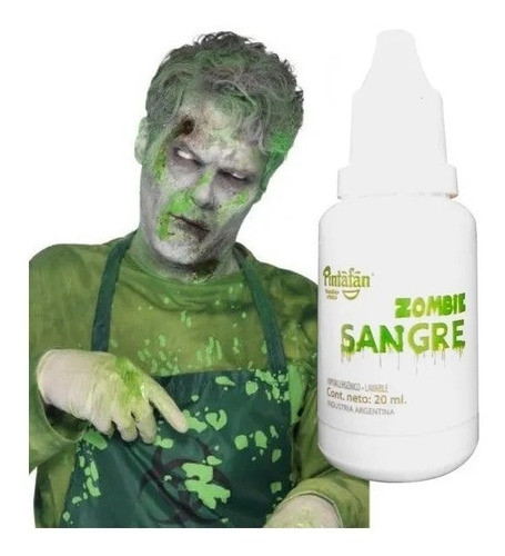 Sangre Verde Zombie Maquillaje Artificial Muy Real Halloween 1