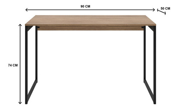 Mesa Madeira Home Office 90cm Industrial Escrivaninha Top 1
