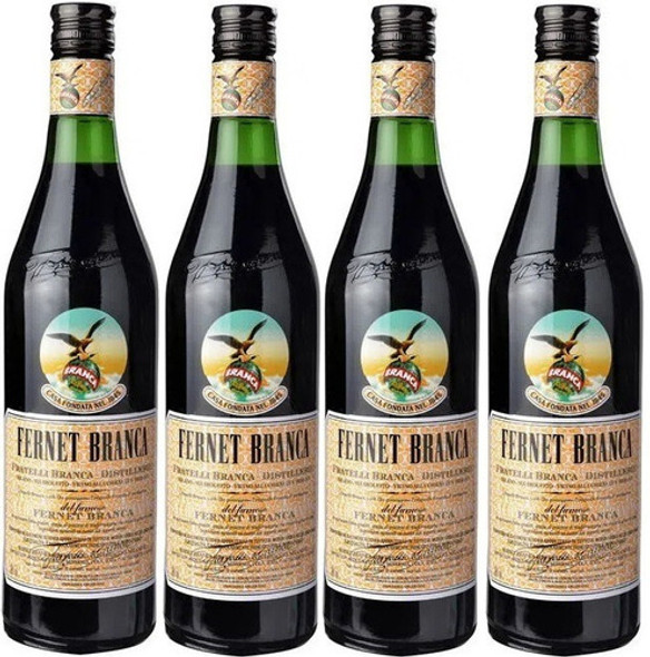 Fernet Branca 750 Ml Pack X 4 0