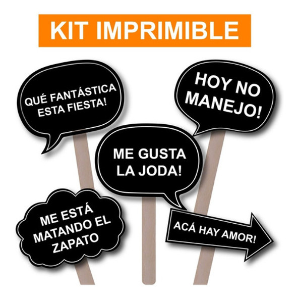 Photo Props Casamiento Imprimible. 68 Carteles C Frases 0 Photo Props Casamiento Imprimible. 68 Carteles C Frases 0