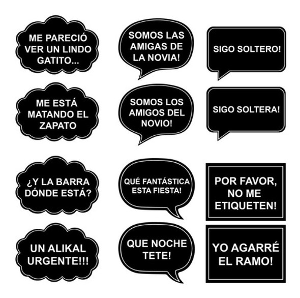 Photo Props Casamiento Imprimible. 68 Carteles C Frases 1 Photo Props Casamiento Imprimible. 68 Carteles C Frases 1