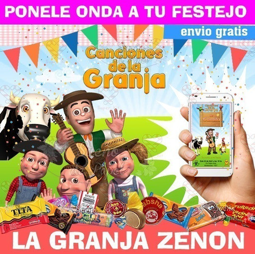 Kit Imprimible Canciones De La Granja Zenon Para Nenas 1