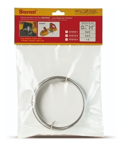 Kit C/ 2 Serra Fita Corte Metais Starrett 1,44 X 13 X 10-14d 0