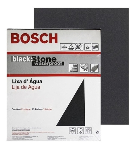 Kit C/ 25 Lixa D'agua G80 Folha 230x280mm Bosch 1