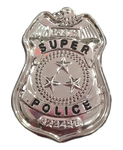 Distintivo Detetive Brinquedo   Metal  Policial  Fantasias 0