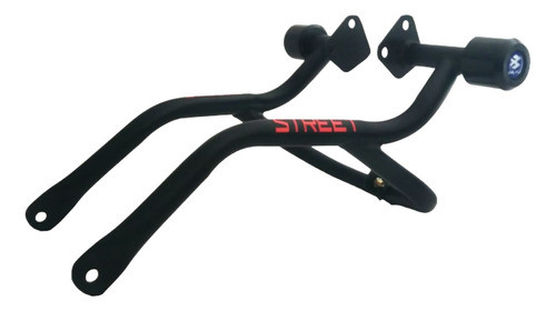 Defensa Lateral+sliders Negra Jpl Bajaj  Rouser 200 Ns As 0