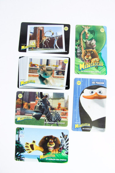 6 Cartões Telefônicos Madagascar 0