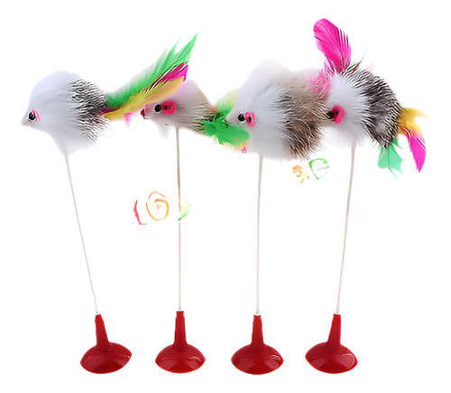 1 X Divertida Pluma Del Animal Doméstico Ratón Falso Inferio 0