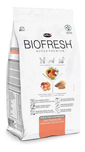 Biofresh Super Premium Castrado Raza Pequeña 3kg Con Regalo 1