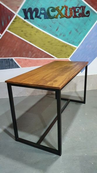 Mesa Bar 130x60x78 Industrial Hierro Madera Cervecera 30/30 1