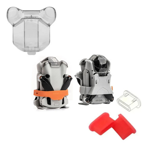 Protege Mini 4pro: Trava Hélice, Plugs Antipó, Gimbal Lentes 0