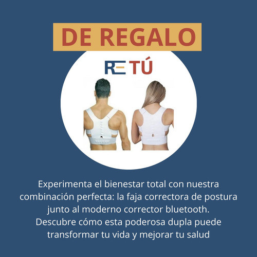 Corrector Postura Inteligente Bluetooth + Regalo | Rtt® 1