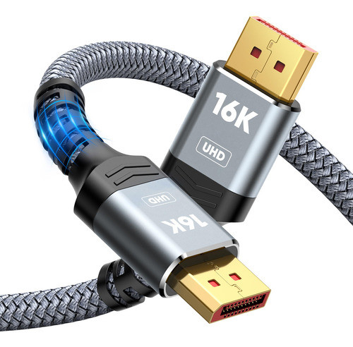 Highwings Cable Displayport 2.1, 16k Dp 2.0 Cable De 6 Pies 0
