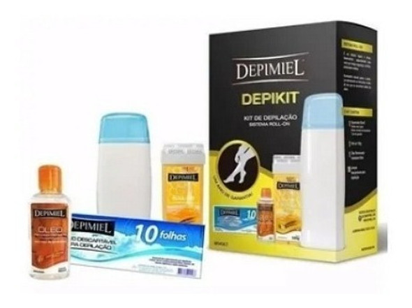 Kit Depilacion Depimiel Depikit+ 6 Cera Roll On+ 100 Bandas 1