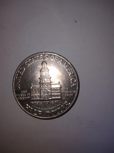 Moeda Hal Dollar E.u.a. 1976 Prata  200 Anos Independência 1