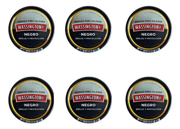 Wassington Pomada Para Calzado Negra Pack X 6 Latas 0 Wassington Pomada Para Calzado Negra Pack X 6 Latas 0