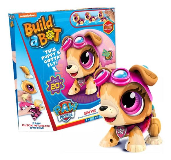 Paw Patrol Skype Figura Build A Bot P/ Armar Original Wabro 0