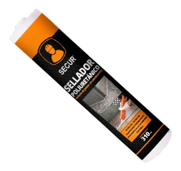 Sellador Poliuretánico Pu Pintable Gris 310 Ml Secur - Tyt 0