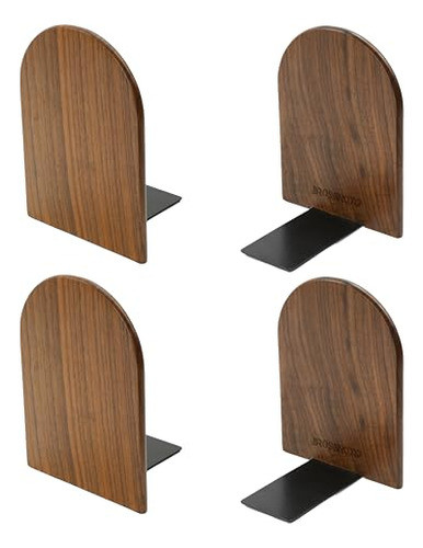 Sujeta Libros Soporte Apoya Libro Madera Nogal X2 Pares 0