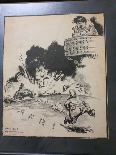 Dibujo Original A.rechain Enmarcado 1