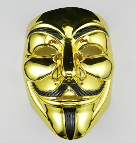 Máscara Anomasu Vip Gold, Versión V De Vendetta/anonimus 0