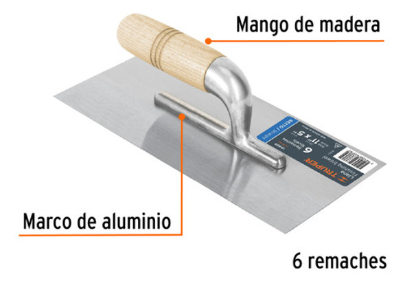 Llana Recta Profesional 27,9x12,7cm Truper 1