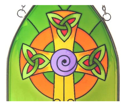 Vidriera De Tara Real Cuelga Un Atrapasol Irlandés Con Una C 1