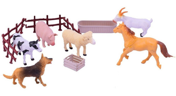 Animales Muñecos De Granja X 6 Con Accesorios El Duende Azul 0 Animales Muñecos De Granja X 6 Con Accesorios El Duende Azul 0