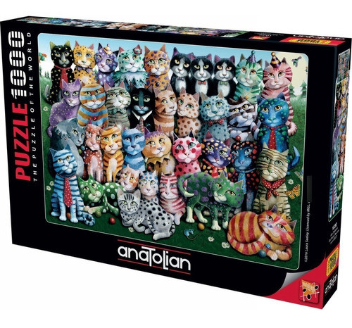 Puzzle 1000 Piezas Cat Family Reunion Anatolian 0