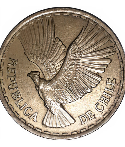 Moneda Chilena De 10 Centesimos Del Año 1970 0