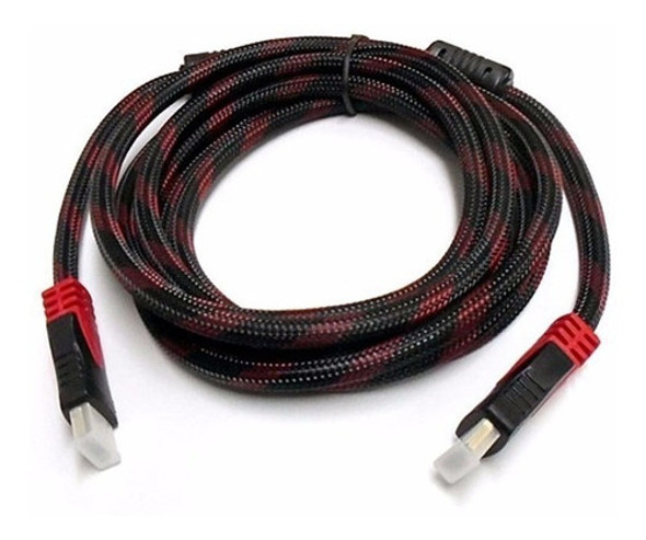 Cable Hdmi 5 Mtrs Filtros Full Hd 1080p Mallado Oro 1