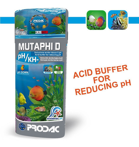 Reductor De Ph/bajar El Ph Acuario. Prodac Mutaphi D 100ml 0