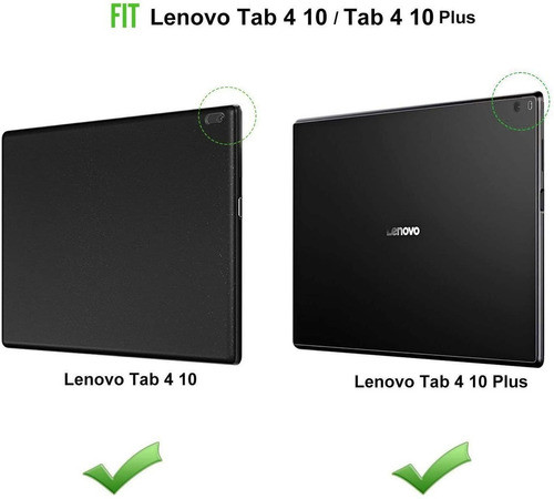 Funda Para Tablet Lenovo Tab 4 De 10 Pulgadas (plegable 1