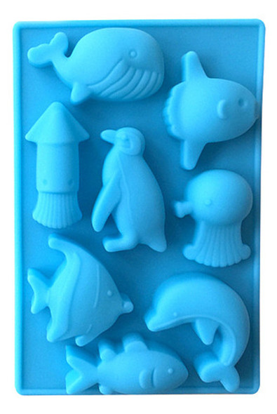 2x 8 Molde Silicona 14x9cms Mar 0