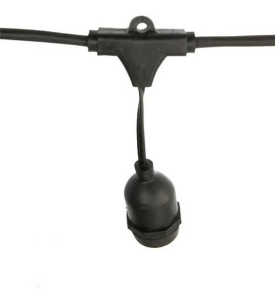 Guirnalda Led 10 Lámparas 7m E27 Dimerizables Negro Gui_012 1