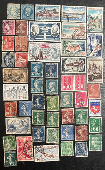 Sello Correo Antiguo Francia 51 Estampillas Francesas Sellos 0