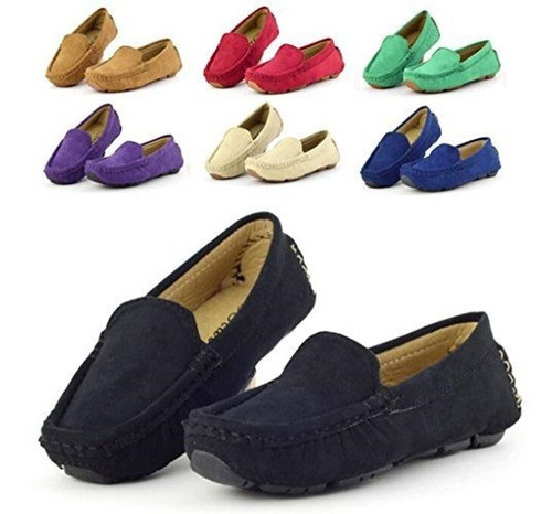 Dadawen Mocasines De Gamuza Oxford Para Niña 1