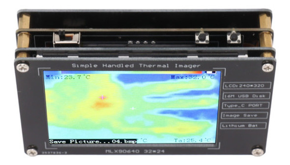 Imagem Lcd De Detecção De Temperatura Térmica Infravermelha 0