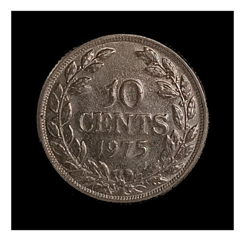 Liberia 10 Cents 1975 Sin Circular Km 15a.1 1