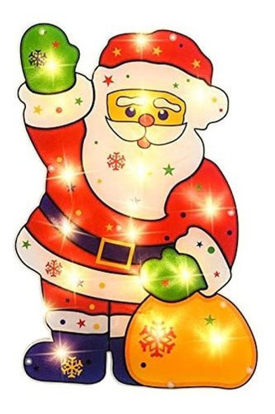 Papa Noel Iluminado Para Colgar Decoración Navideña Adorno 0 Papa Noel Iluminado Para Colgar Decoración Navideña Adorno 0