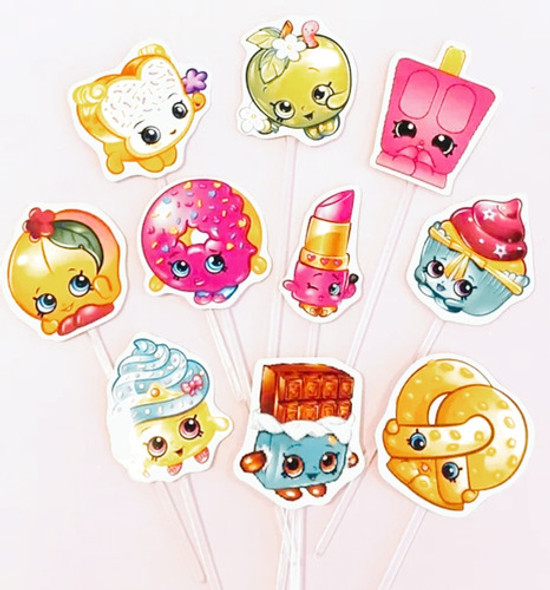 Pack X15 Toppers Para Cupcakes Muffins Grizzy Y Los Lemming 0
