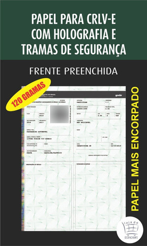 Papel Crlv-e 120gr Despachante 100 Folhas 1