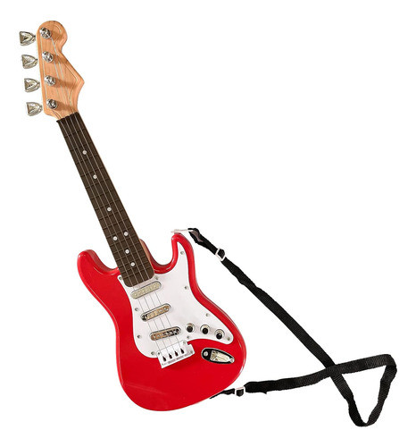 Guitarra Eléctrica Roja Para Niños De 3-6 Años, Tamaño 40cm 0