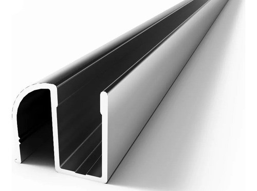 Kit Mampara 1 H/corrediza+paño Fijo 180cm Anodizado S/vidrio 1