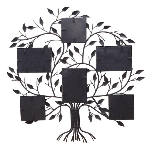 Marco De Fotos Arbol Familia Amigos Collage Fotos. Negro. 1