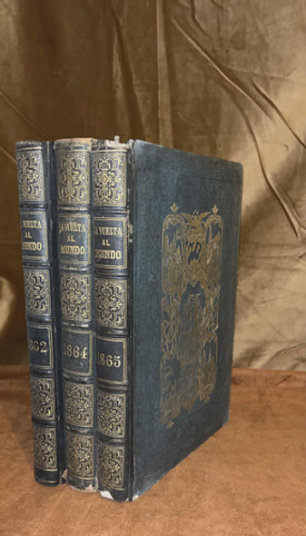 E. Charton. La Vuelta Al Mundo. 3 Tomos. Publicados 1862 0