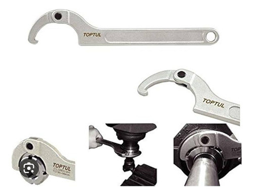 Llave De Gancho Ajustable 80 A 120mm Top Tul 1