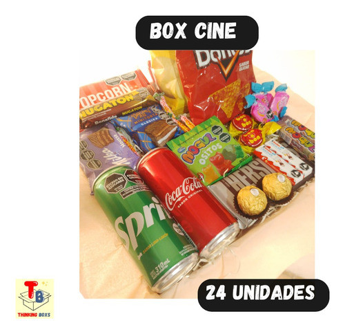 Caja Box Cine En Casa, De 30 X 30 Cm, Para Regalo Premium 1