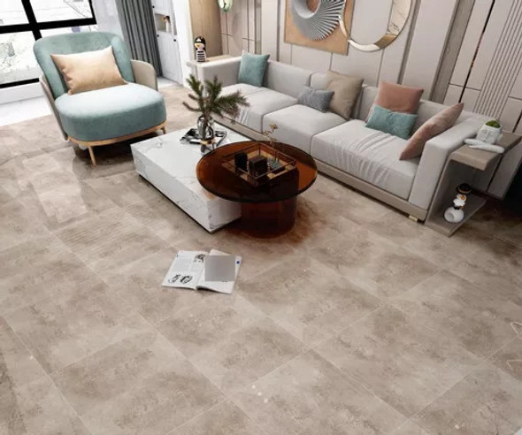 Porcelanato Glam Grey San Lorenzo 57,7x57,7 Pul 1ra Totos 1